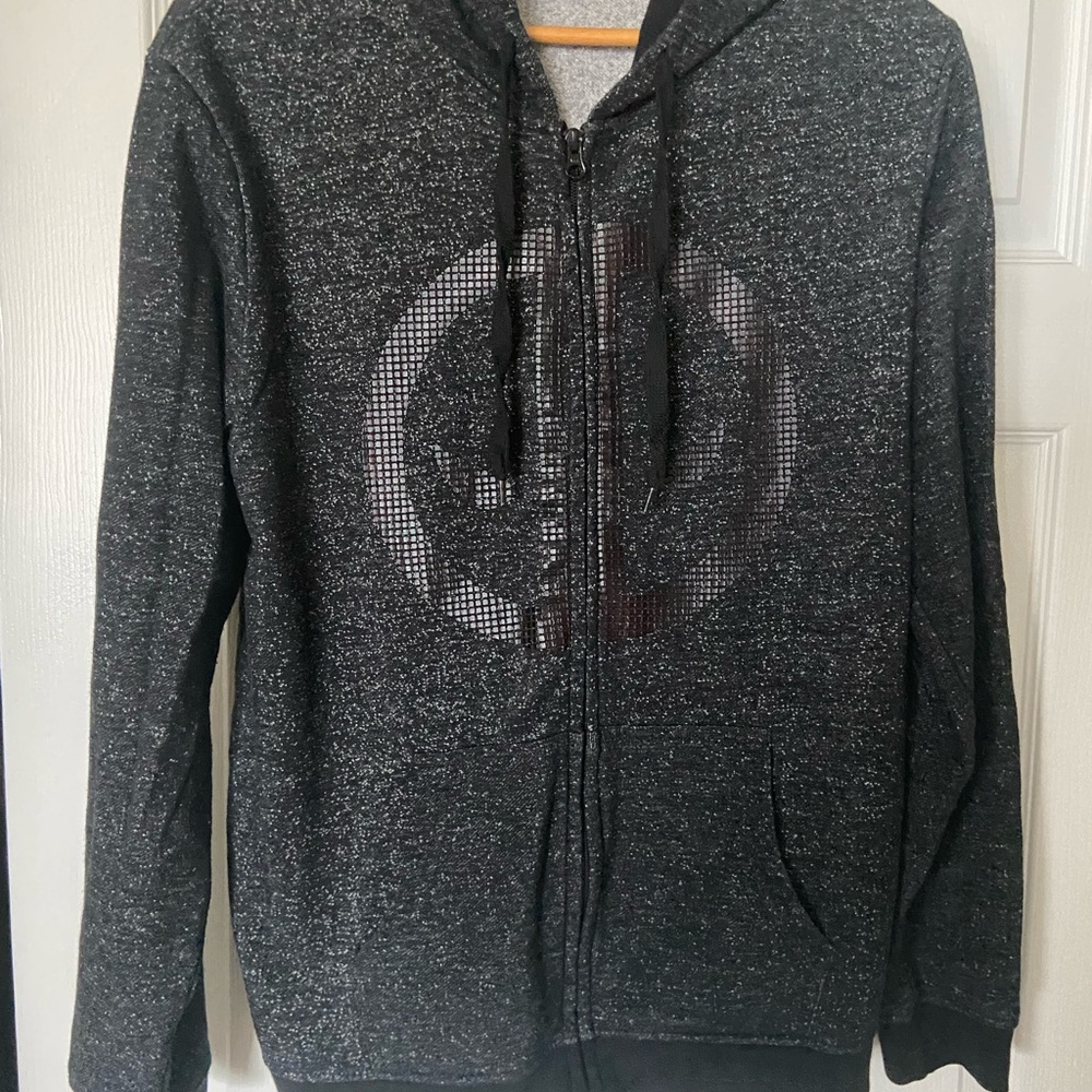 Men's Black Zip-Up Hoodie